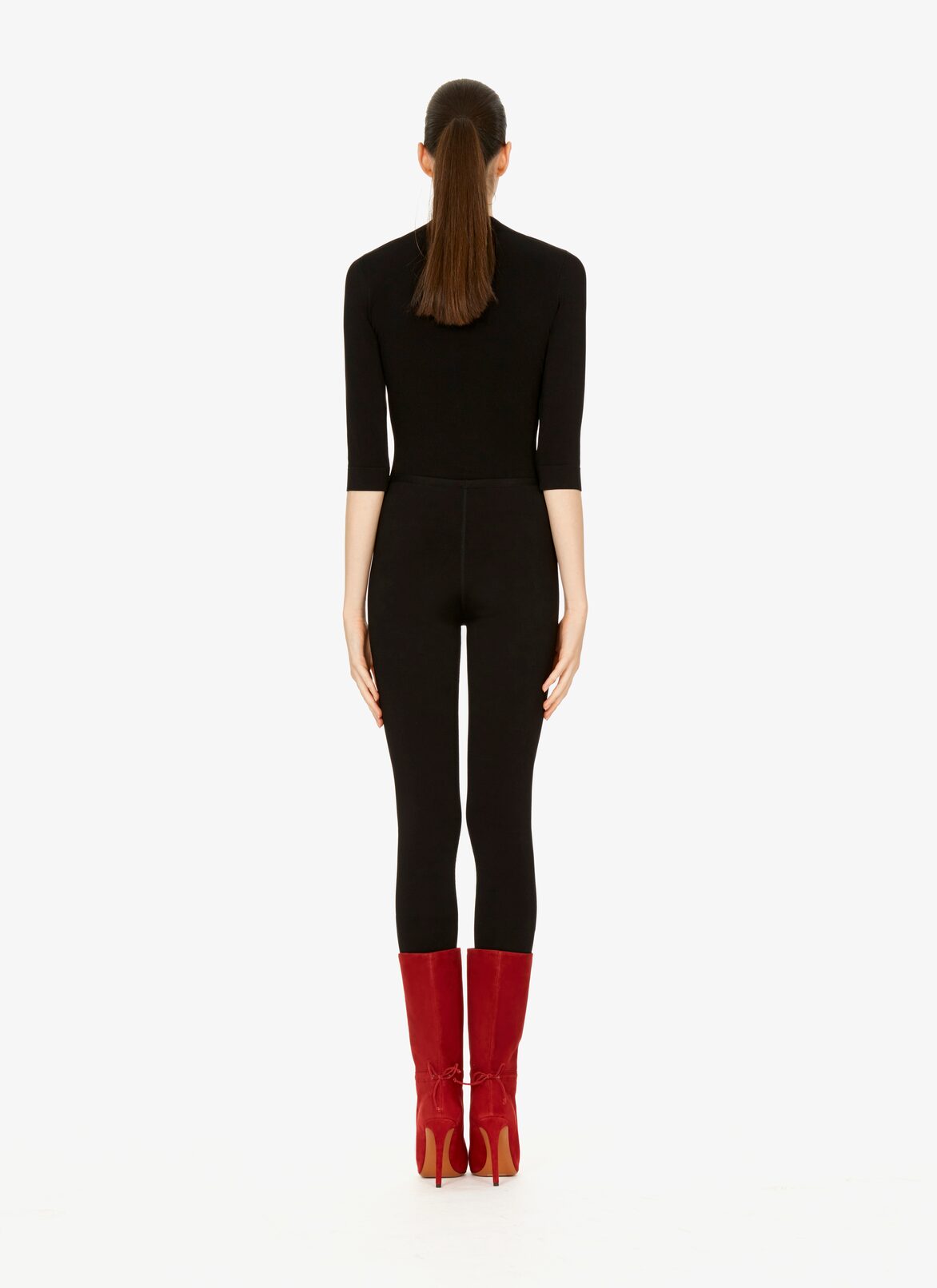 MID-CALF STILETTO BOOTS  ALAÏA PURPLE MID-CALF STILETTO BOOTS